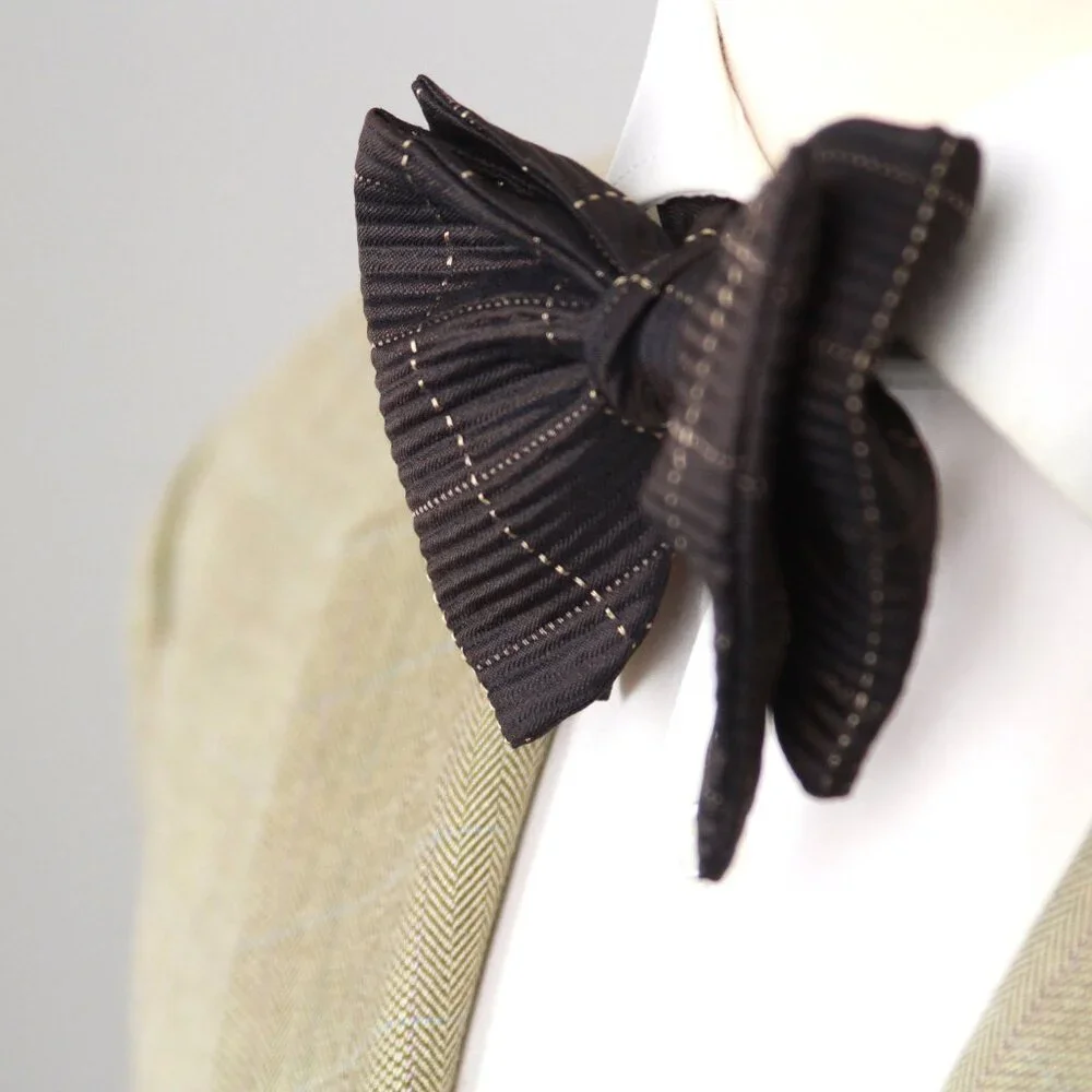 Men's Self-tied Bow Tie Big Butterfly Bow‎ tie 100%silk Textured S715